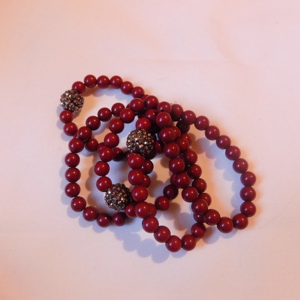 Y2K Chunky beaded stack bracelets - 5 piece